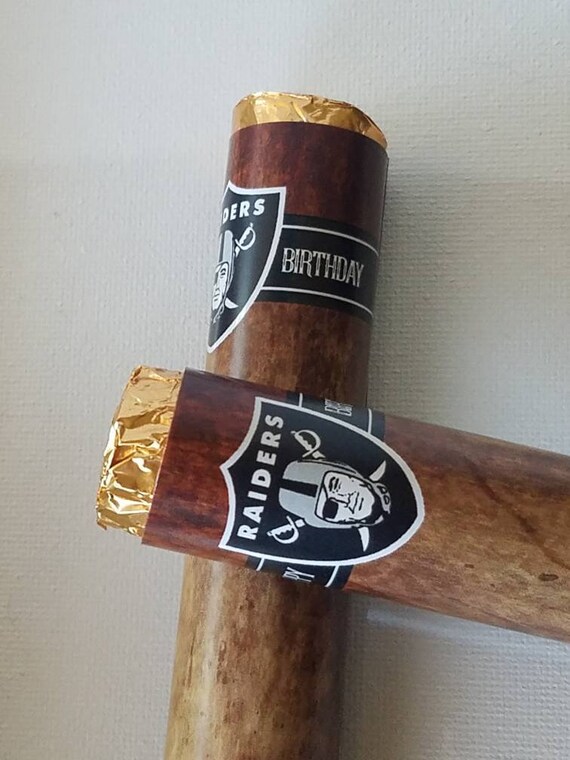 NFL Super bowl 2022 party chocolate cigars favors ⎜ fantasy football sports gifts ⎜ tailgate ⎜ raiders favors personalized custom ⎜SET OF 10 Il_570xn