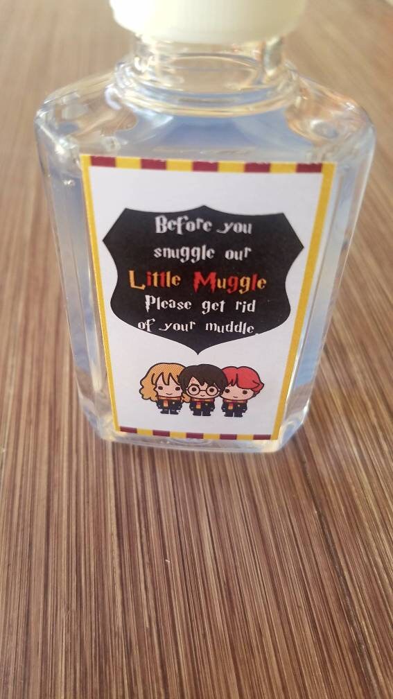 Harry Potter baby shower hand sanitizer labels party favors Etsy