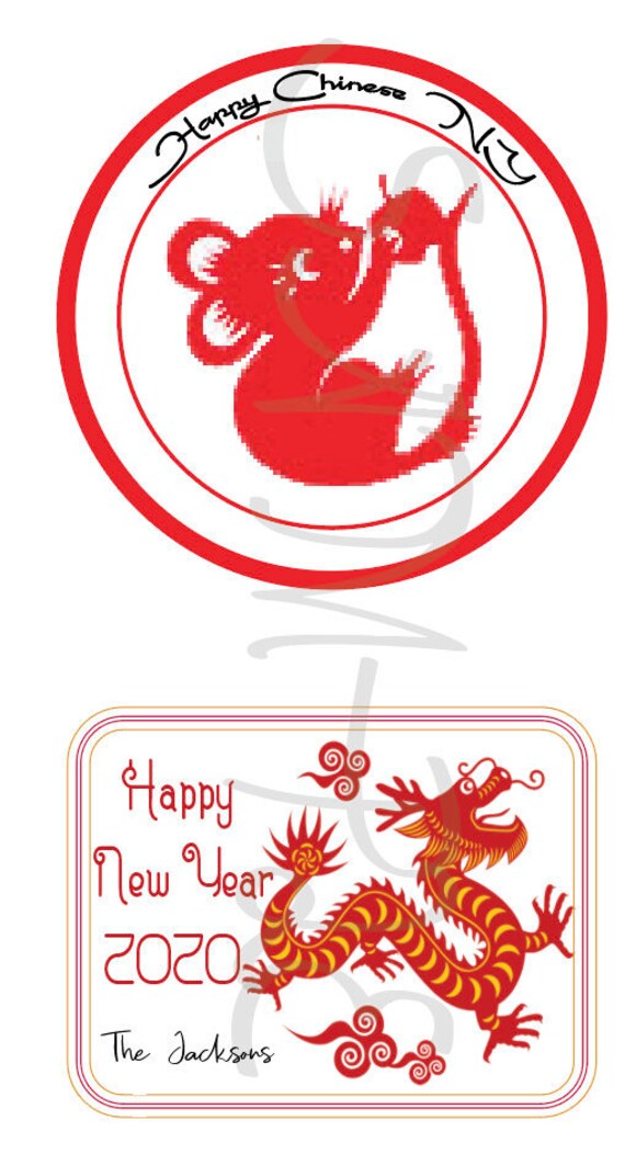 Chinese New Year 2020 Party Cupcake Toppers Year Of The Rat Lunar