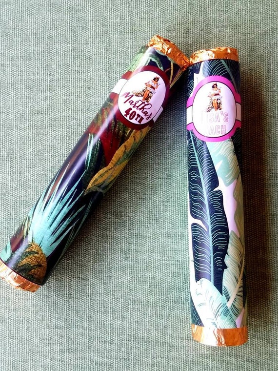 Chocolate Rolos cigars Havana nights cuban banana leaf 40 party favors bachelorette bridal shower tropical luau flamenco dancer SET OF 10 Il_570xn