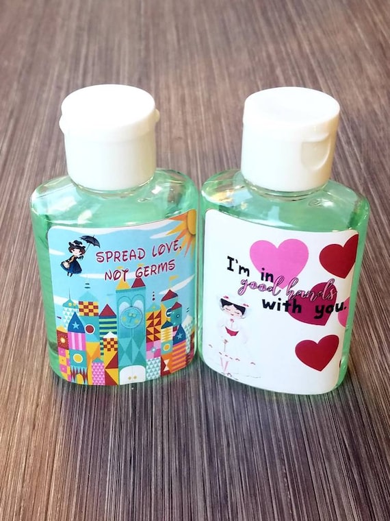 Mary Poppins inspired hand sanitizer favors supercalifragilisticexpialidocious non candy class valentines childrens party gifts | SET OF 12 Il_570xn