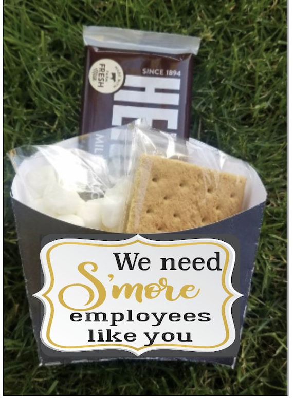 Employee staff office favors appreciation Smores gift corporate branding company business marketing customer promotional work anniversary Il_570xn