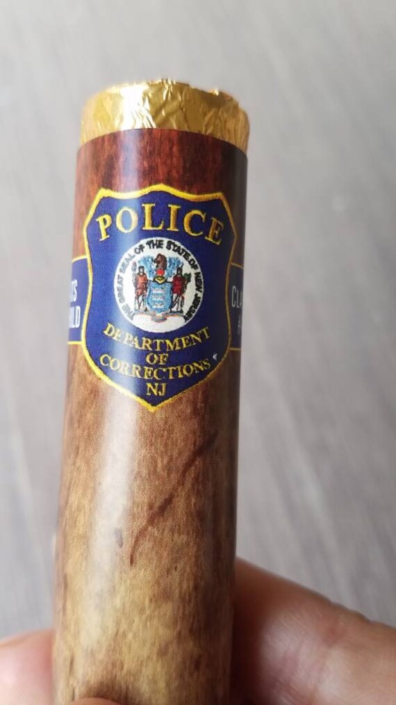 Chocolate cigars law enforcement promotion party favors policeman police academy appreciation retirement thin blue line sheriff ⎜ SET OF 10 Il_570xn