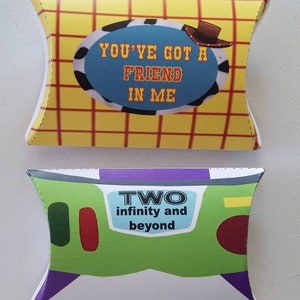 Toy Story Favor Boxes: Cowboy, Buzz, Birthday Party Treats - Set of 10