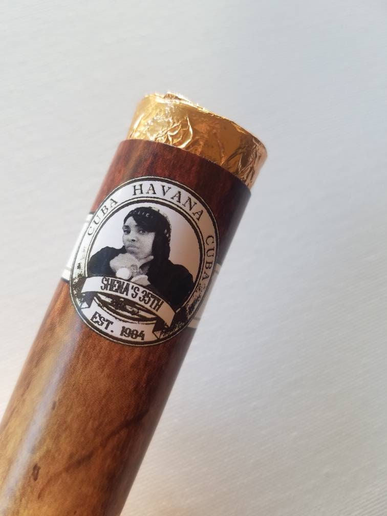 havana tobacco chocolate Chocolate Rolos Cigars Havana Nights Cuban Banana Leaf 40 50th Party Favors  Bachelorette Bridal Shower Tropical Cigarillos Luau Dancer SETS