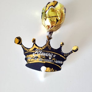 Biggie Lollipop Favor Tags: Hip Hop Party Theme, Set of 10