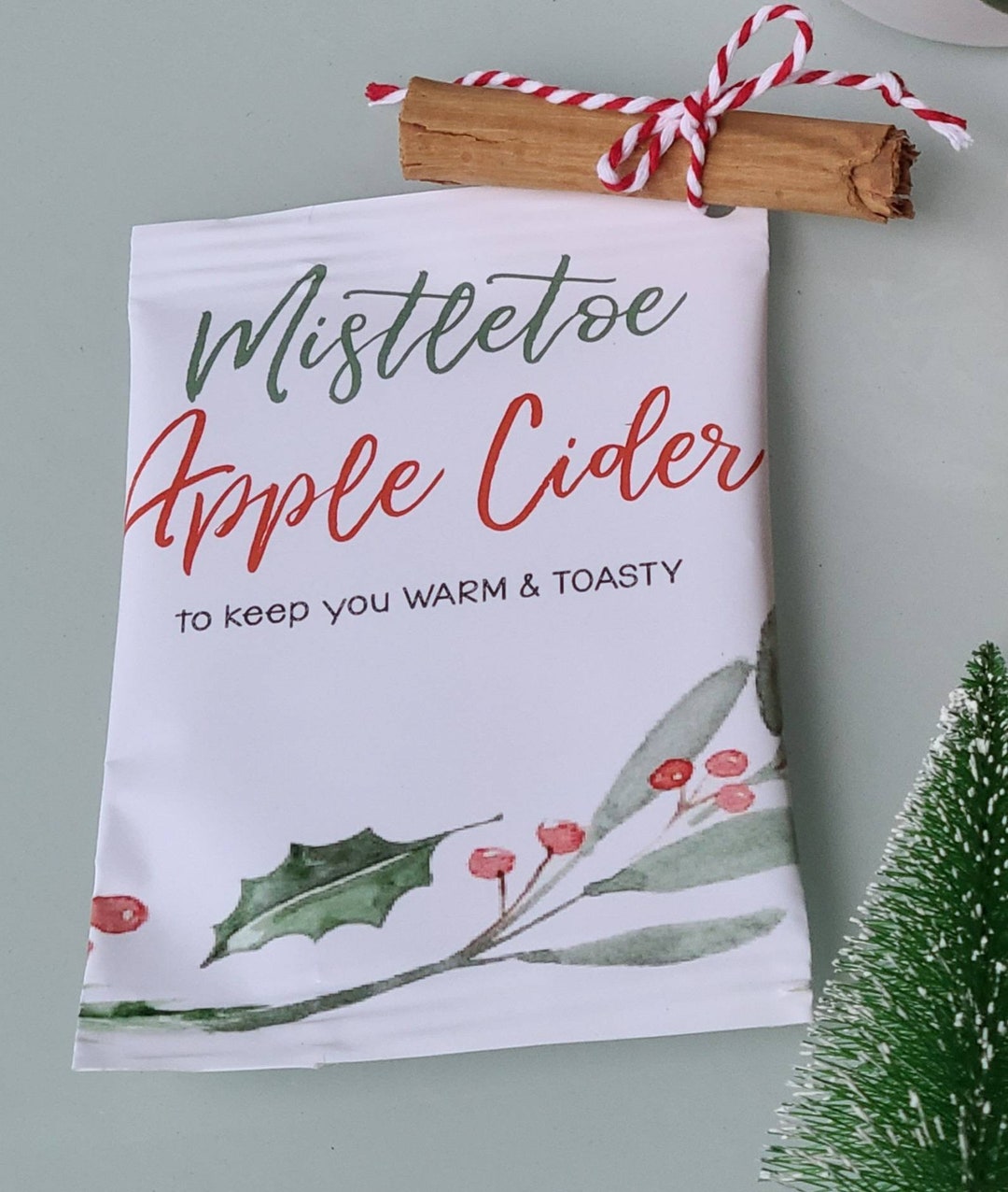 Christmas Holidays Hot Apple Cider Gift Set Custom Gift Packet Sets