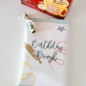Happy quarantine Birthday dough money mug cake kit set | custom classroom college make gift | cheap affordable care package long distance