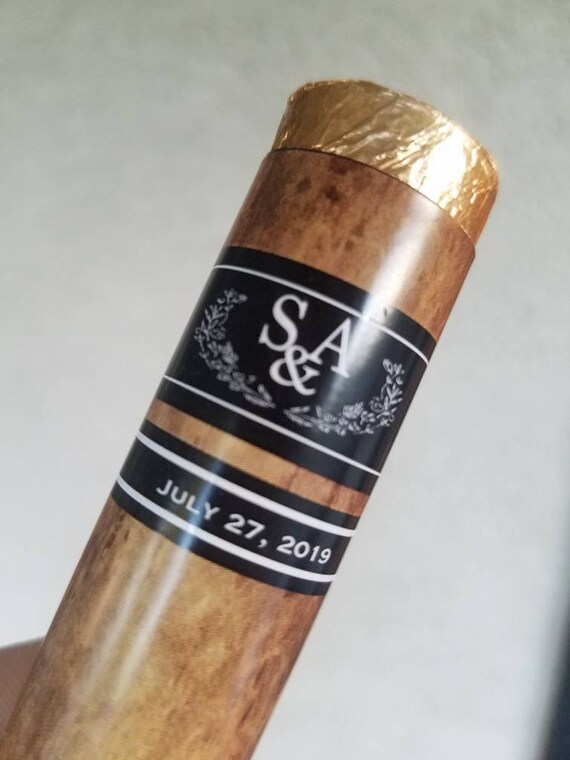 Chocolate Rolo cigars party favors ⎜ wedding anniversary or vintage