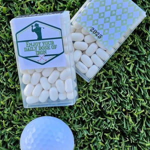 Personalisierte Golf Ruhestand Minzbonbons: Personalisierte Gastgeschenke