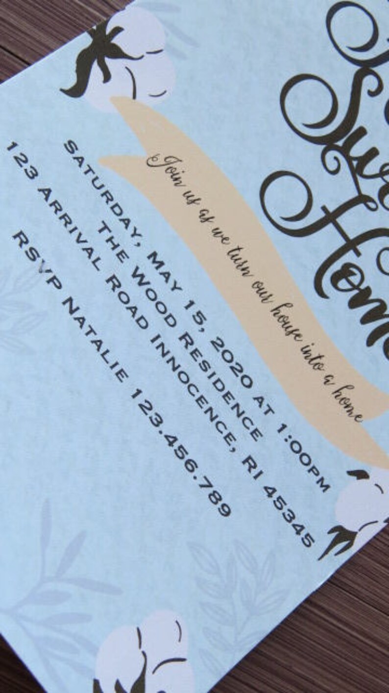 Housewarming Shower Invitationshome Sweet Home Party Etsy