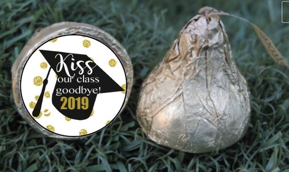 graduation commencement phd party favors class of 2021 chocolate candies candy party favor affordable personalized grad kisses ⎜ SET OF 25 Il_570xn