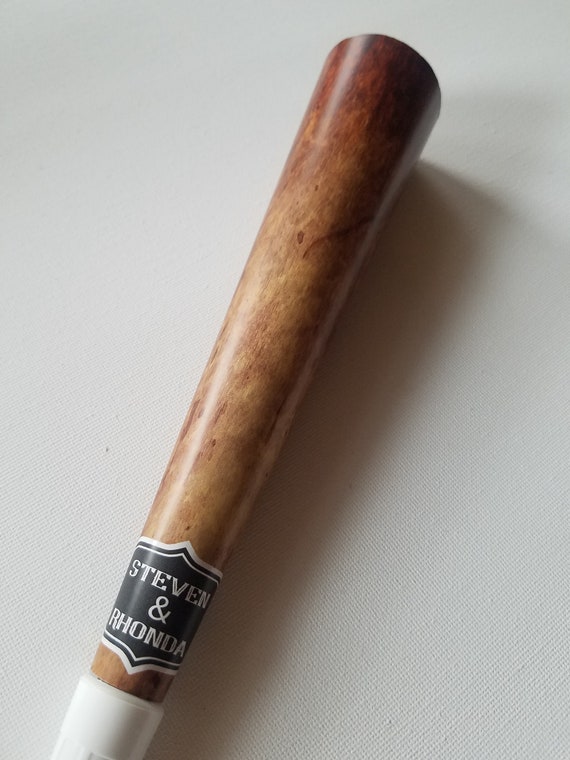 Brown cigar noisemakers reception party horns Custom name kazoo