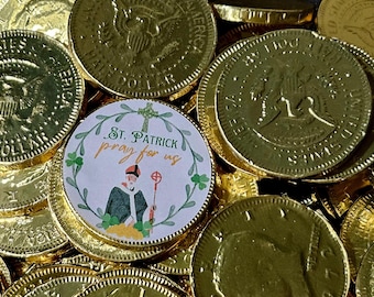 Monedas o pegatinas de chocolate al por mayor para el Día de San Patricio: Recuerdos para fiestas de San Patricio