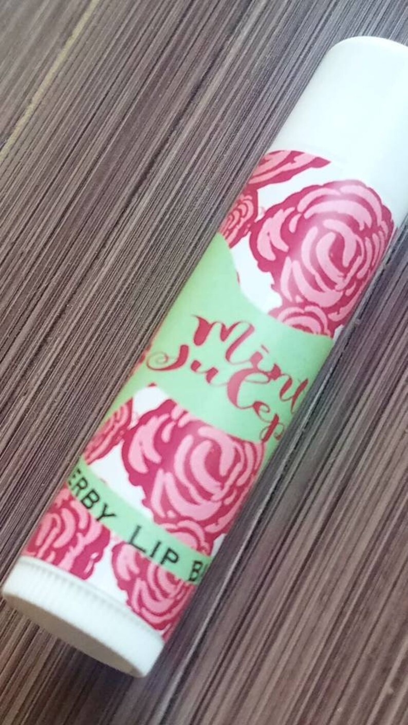 Custom Kentucky Derby baby shower party favors \u239c lip balm gifts \u239chorse theme parties Personalized chapstick roses mint julep \u239cSET OF 10