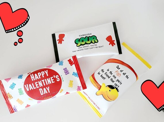 Sour patch kids gummy bears candy goldfish teen kids quarantine valentines day doorstep treats social distancing sets party favors SET OF 10 Il_570xn