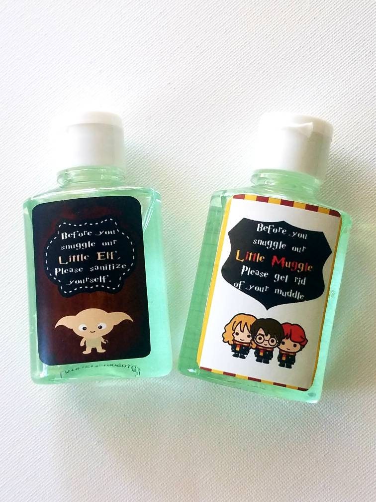 Harry Potter baby shower hand sanitizer labels party favors Etsy
