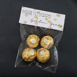 Ferrero Rocher Chocolate Party Favor: Golden Anniversary, Birthday
