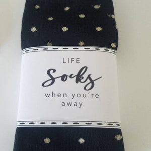 Miss You Socks Gift: Custom Sock Wrap for Friend, Teacher