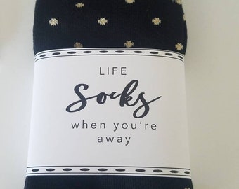 Miss you friend or teacher sock wrap affordable custom socks gifts ⎜ social distancing ⎜ back to school office staff classmate favors sleeve