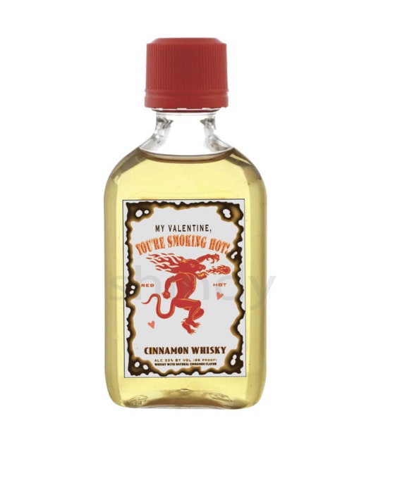 Personalized wedding shower fireball red hot baby its cold outside titos mini liquor bottle labels custom label Christmas valentines SET Il_570xn