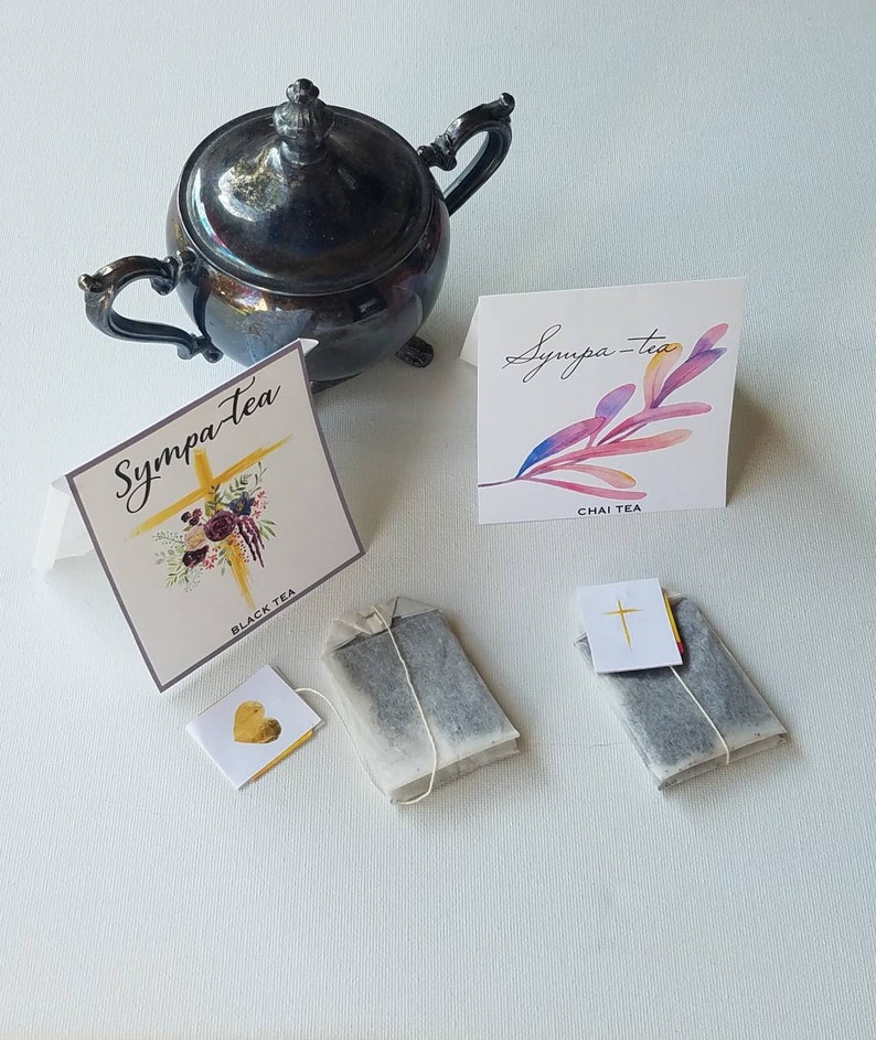 Sympathy Funeral Custom Tea Bags Favors Memorial Service Etsy