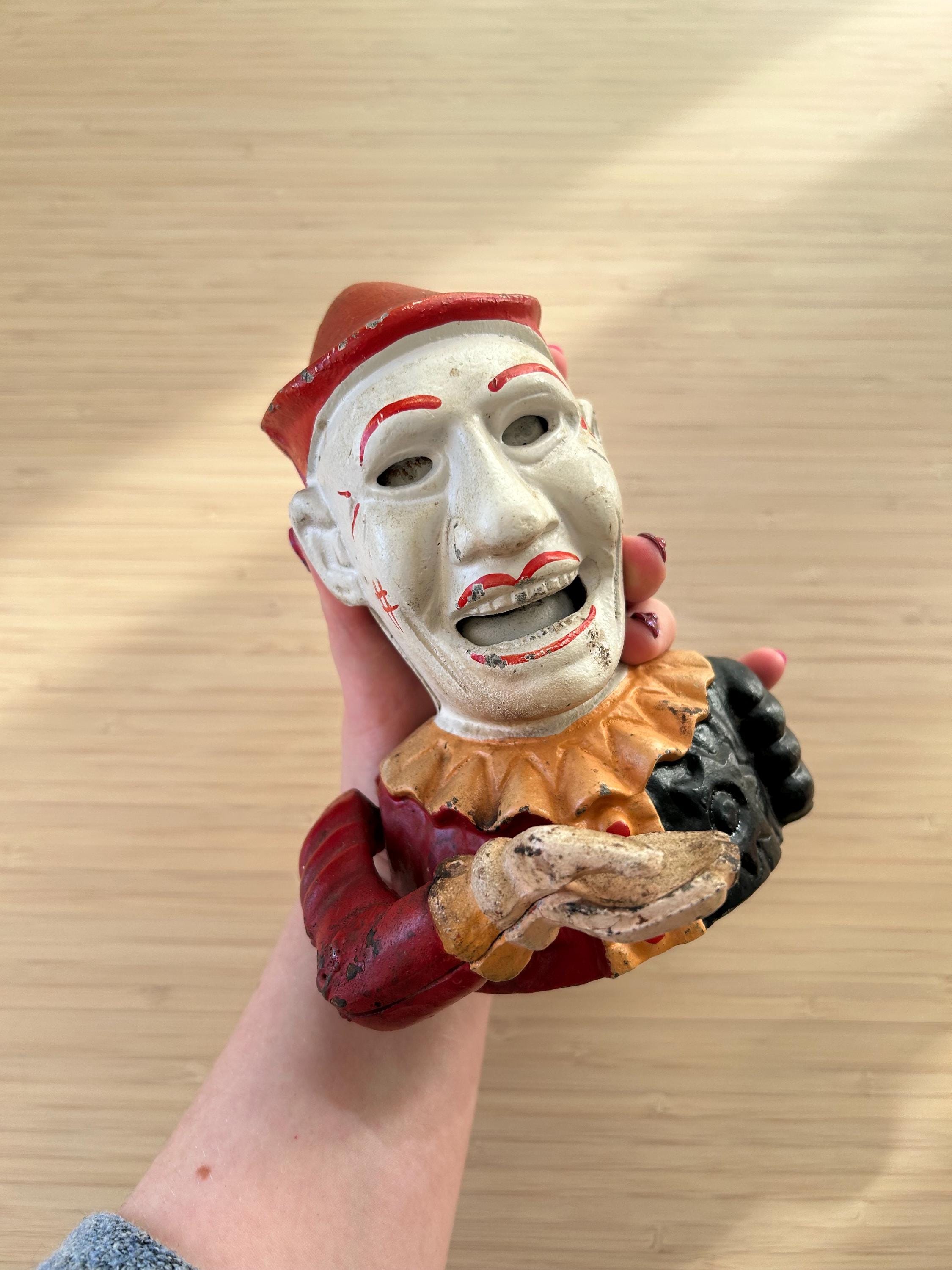 Cast Iron Clown Bank - Etsy