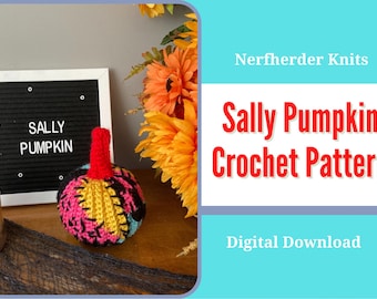 Sally Pumpkin Crochet Pattern - Digital Pattern