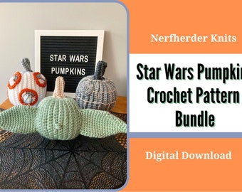 Space Fight Crochet Pumpkins Pattern Bundle - Digital Pattern