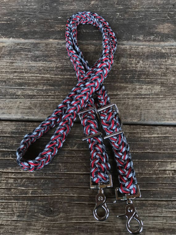 paracord reins barrel reins Lemonade hand braided paracord barrel reins