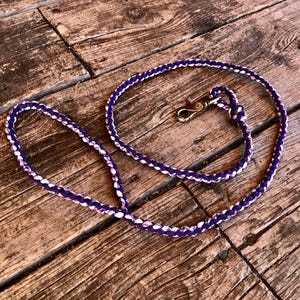 Small Pink and Purple Dog Leash, Dog Leash, Dog Lead, Pet Leash, Pet Lead, Custom Dog Leash, Training Leash, Paracord Dog Leash