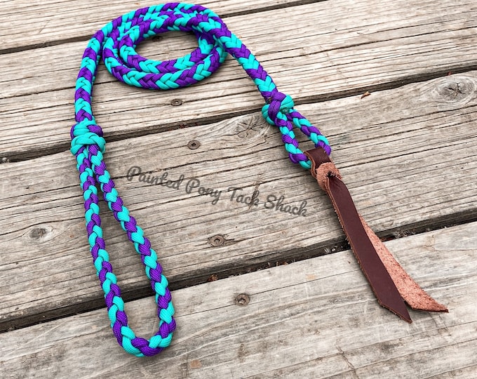 Green Teal and Purple Over Under, Over Under, Whip, Barrel Racing Whip