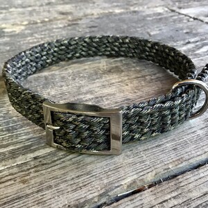 Camo Dog Collar, Training Collar, Custom Dog Collar, Personalized, Paracord, Puppy Collar, Adjustable Collar
