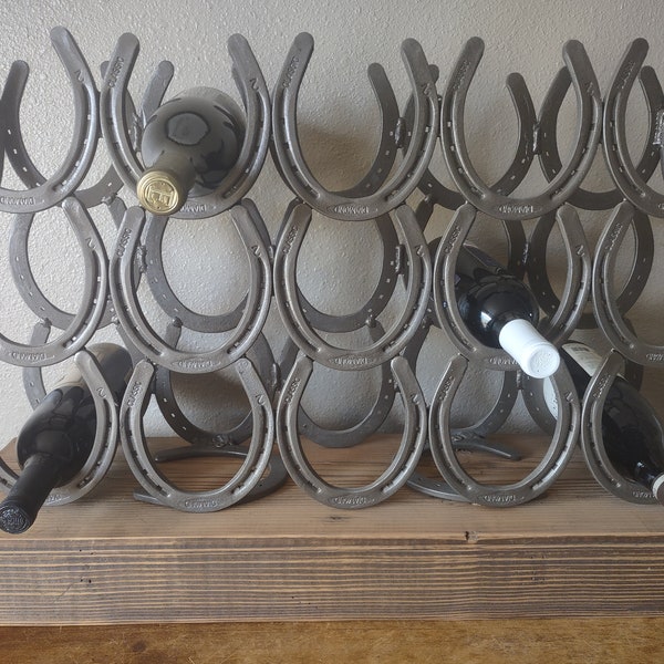 Barn Wood Wine Rack Etsy