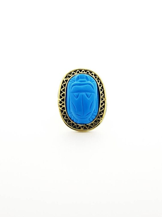 turquoise scarab ring