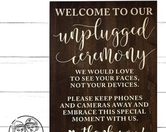 Free Free 167 Welcome To Our Unplugged Wedding Svg SVG PNG EPS DXF File