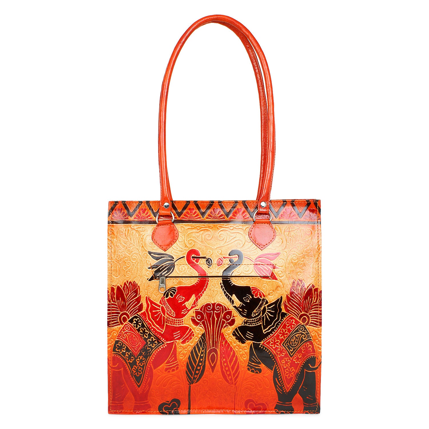 Radha Krishna Design 100% Pure leather Handmade Shantiniketan Ladies Bag  Rare | eBay
