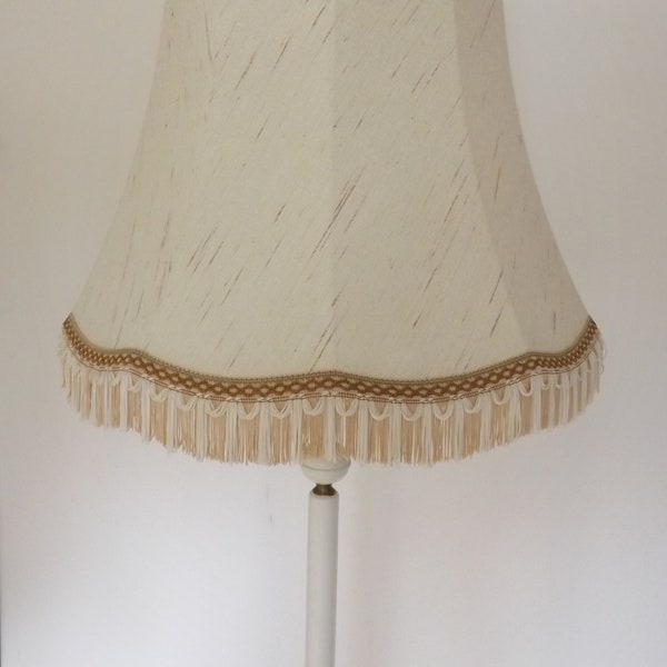 VINTAGE Stehlampe - Stehleuchte - Lampe SOFT CREAM #  Salonfein Unikat #