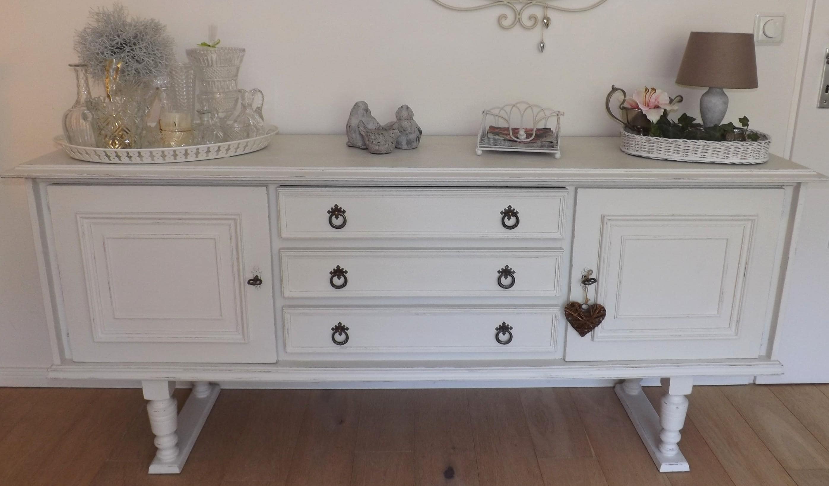 Sideboard vintage weiß