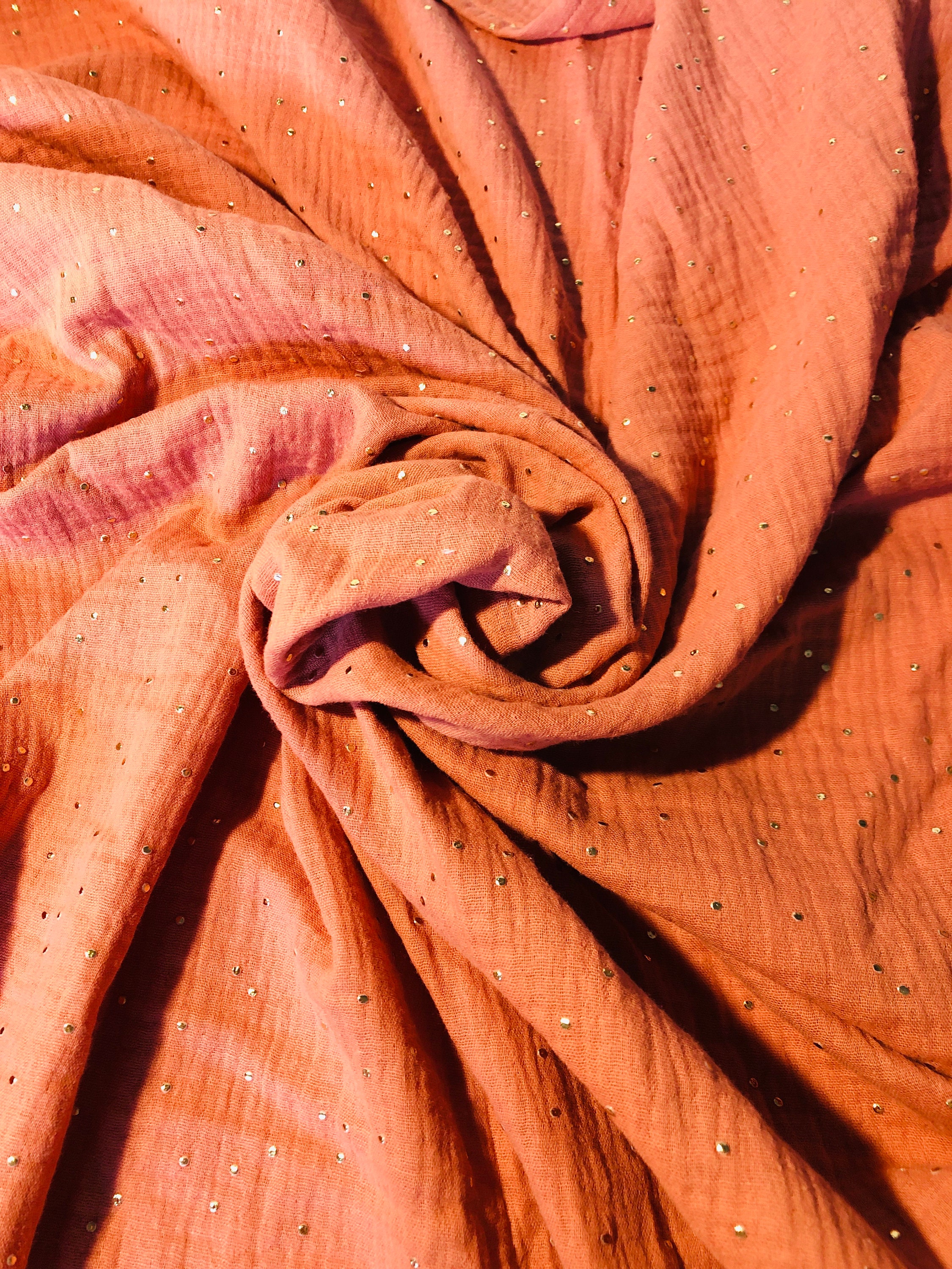 Tétra Gaze de Coton Lange Marsala