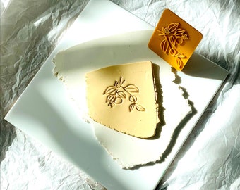 Orange Blossom Polymer Clay Stamp I Art Stamp I Texture I Clay Emboss I 3D Printed Stamp I Polymer Clay Tool I Clay Tools I Jewellery Making