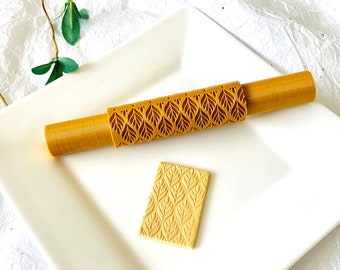 Leafy Bunch Texture Rollers I Clay Texture I 3D Printed Rollers I Polymer Clay Tool I Clay Tools I Jewellery Making