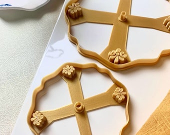 Antique Inlay Tiered Tray Polymer Clay Cutter I Trinket Dish I 3D Printed Cutter I Polymer Clay Tool I Clay Shapes I Clay ToolsI Ring Dish