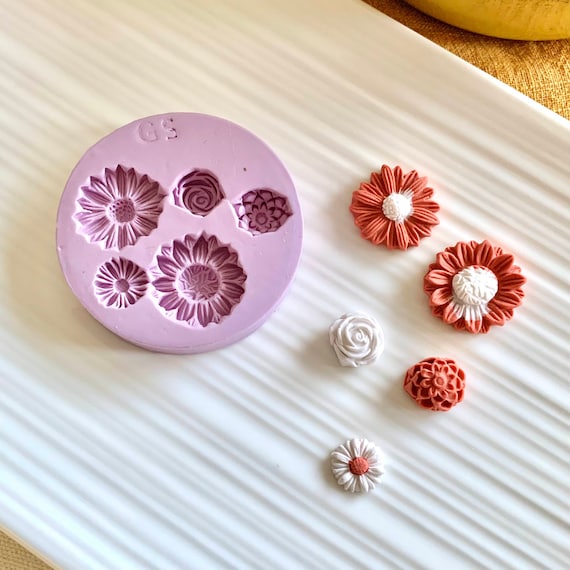 NEW Silicone Flower Mold I Floral Mold L Botanical Mold I Mold I Silicone  Rubber Mold I Clay Mold I Polymer Clay Mold I Earring Mold 