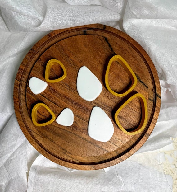 Pebble Polymer Clay Cutter I Earring Cutter I 3D Printed Cutter I DIY I  Polymer Clay Tool I Clay Shapes I Clay Tools I Jewellery Making