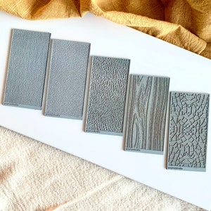 Goyna Studio Soft Texture Mat - Textures naturelles I Plaque de texture d’argile I Carreau de texture I Texture d’argile polymère I Fournitures d’argile polymère
