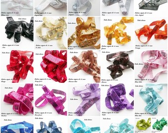 Ribbon / lace sequin glitter 25 mm the meter