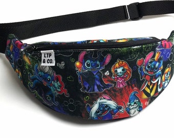 Stitch as Villains Charakter inspiriert Fanny Pack Taille Bum Tasche
