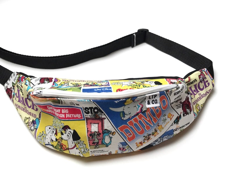 Adult Classical Disney Movie Character Fanny Pack Bum Waist Bag
