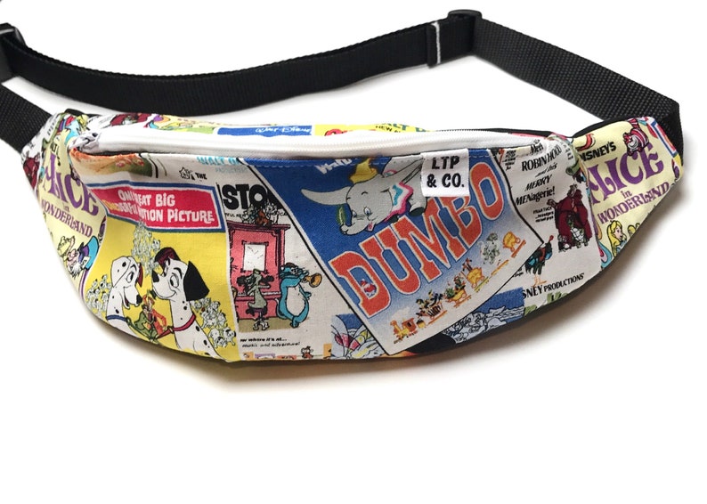 Adult Classical Disney Movie Character Fanny Pack Bum Waist Bag